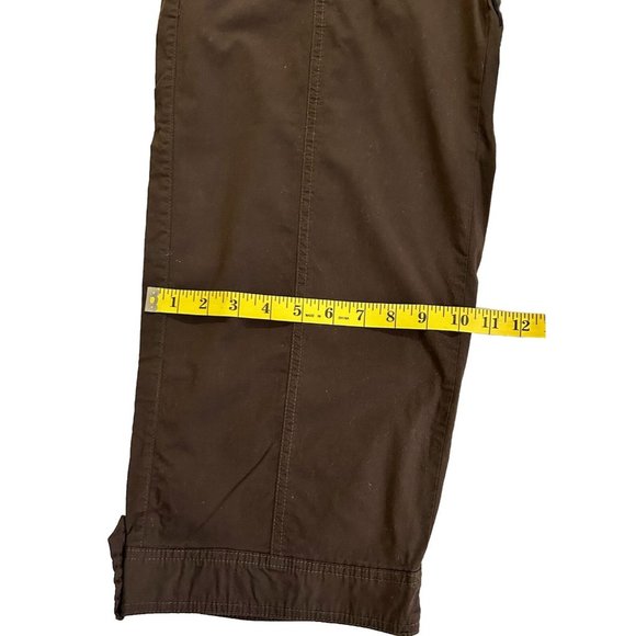 Women's Style & Co. Brown Stretch Cropped Capri Pants Size 4 - Picture 5 of 8
